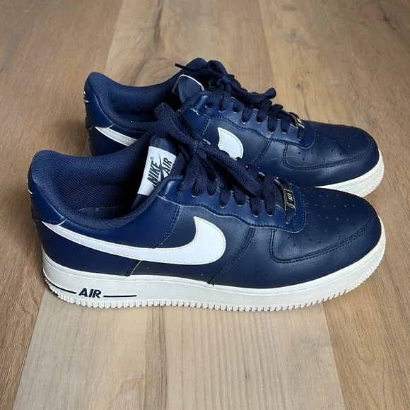 Nike | Shoes | Nike Air Force Navy Blue Size 8 | Poshmark display picture 2
